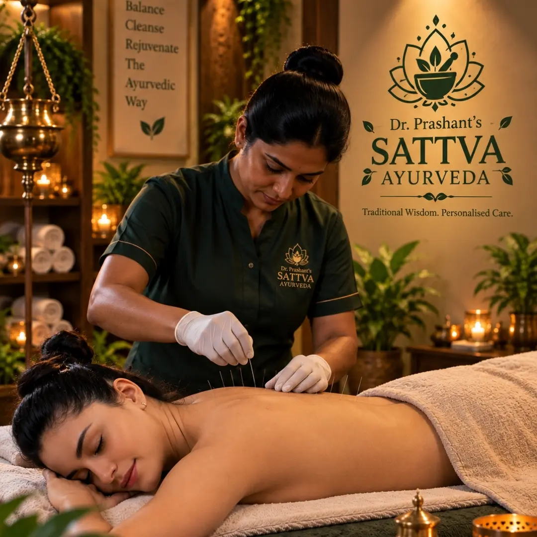 Viddhakarma therapy performed at Dr. Prashant's Sattva Ayurveda in Raipur